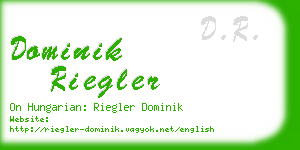 dominik riegler business card